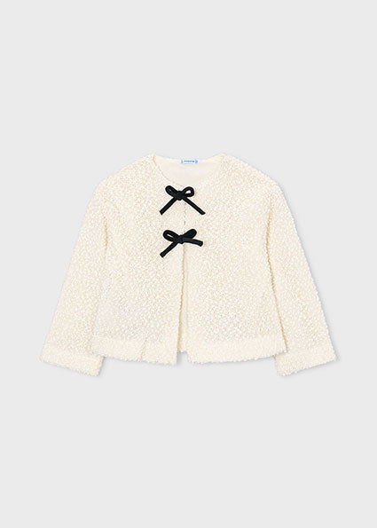 Mayoral compleu fete 3 piese colanti cu cardigan 5-10 ani Negru