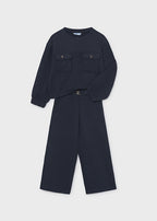 Mayoral compleu fete 2 piese 5-10 ani Navy blue