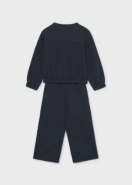 Mayoral compleu fete 2 piese 5-10 ani Navy blue Imagine secundară a produsului