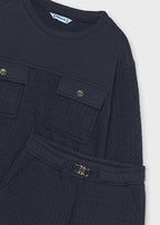 Mayoral compleu fete 2 piese 5-10 ani Navy blue