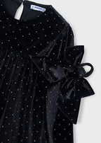 Mayoral rochita fete din catifea cu elastic de par 5-10 ani Negru
