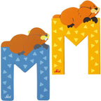 Sevi Litera din lemn cu animale  "M"