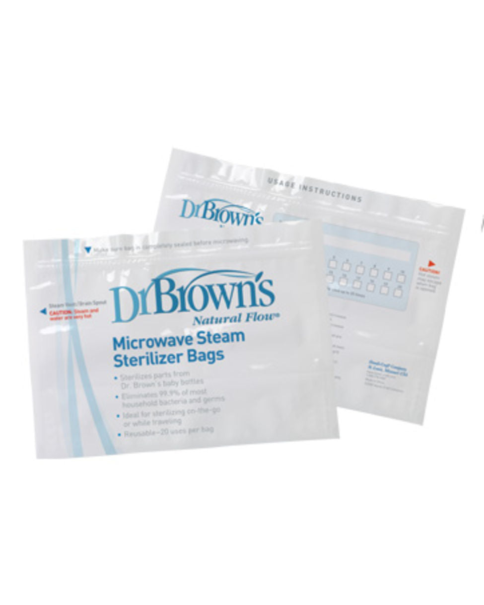 Dr.Brown's Pungi pentru Sterilizare in Microunde 5 buc/set. Imagine secundară a produsului