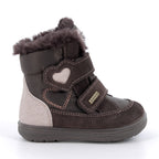 Primigi cizme fete imblanite Gore-Tex 19-29 Brown cu inimioara