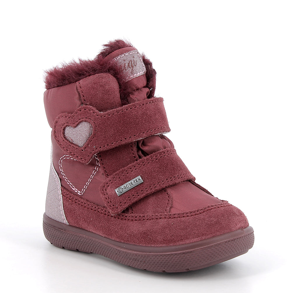 Primigi cizme fete imblanite Gore-Tex 19-29 Burgundy cu inimioara Imagine principală a produsului