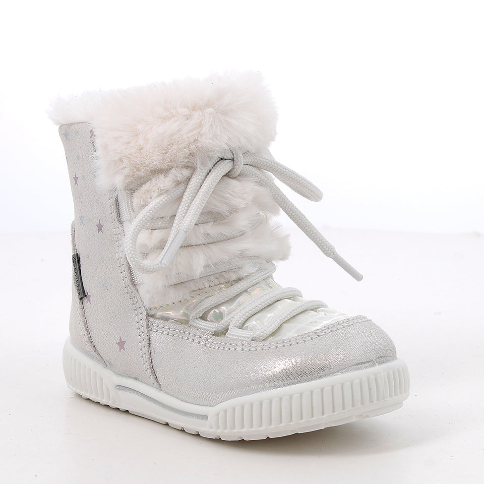 Primigi ghete fete imblanite Gore-Tex 19-24 Tech.Pell Argento e bianco