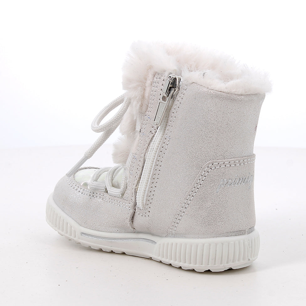 Primigi ghete fete imblanite Gore-Tex 19-24 Tech.Pell Argento e bianco