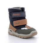 Primigi ghete baieti imblanite Gore-Tex 20-29 Brown and blue dino