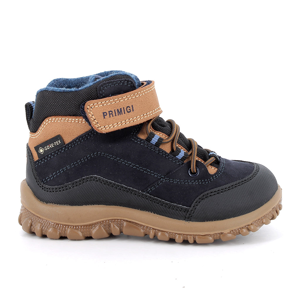 Primigi ghete baieti captusite Gore-Tex 22-35 Si/Dali/Gomma Blu/Nero