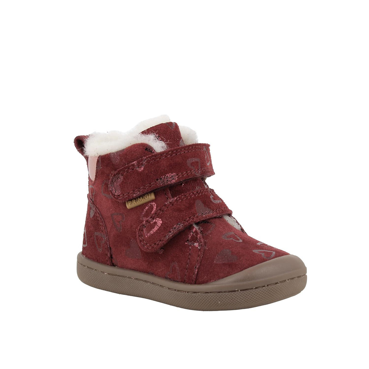 Primigi ghete fete captusite Slim Fit 18-25 Scam. Cuori Bordo cu inimioare