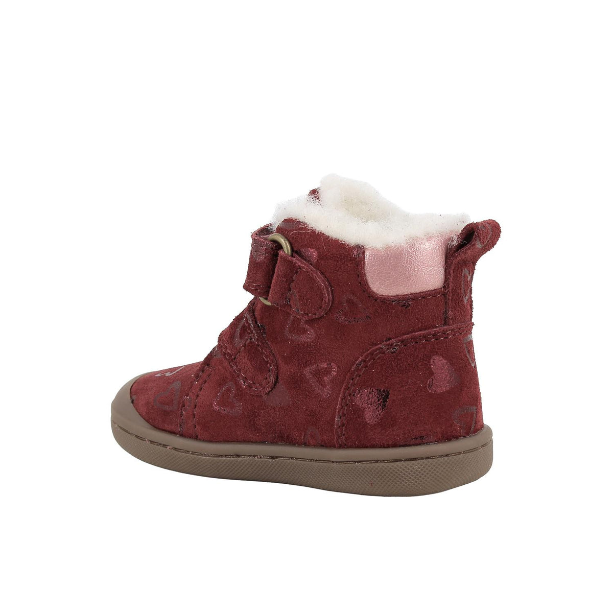 Primigi ghete fete captusite Slim Fit 18-25 Scam. Cuori Bordo cu inimioare