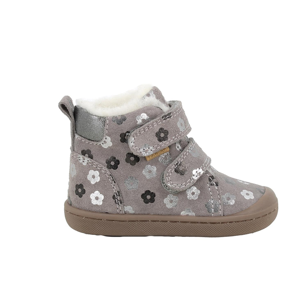 Primigi ghete fete captusite Slim Fit 18-25 Scam. Fiorell Grigio-Argento cu floricele