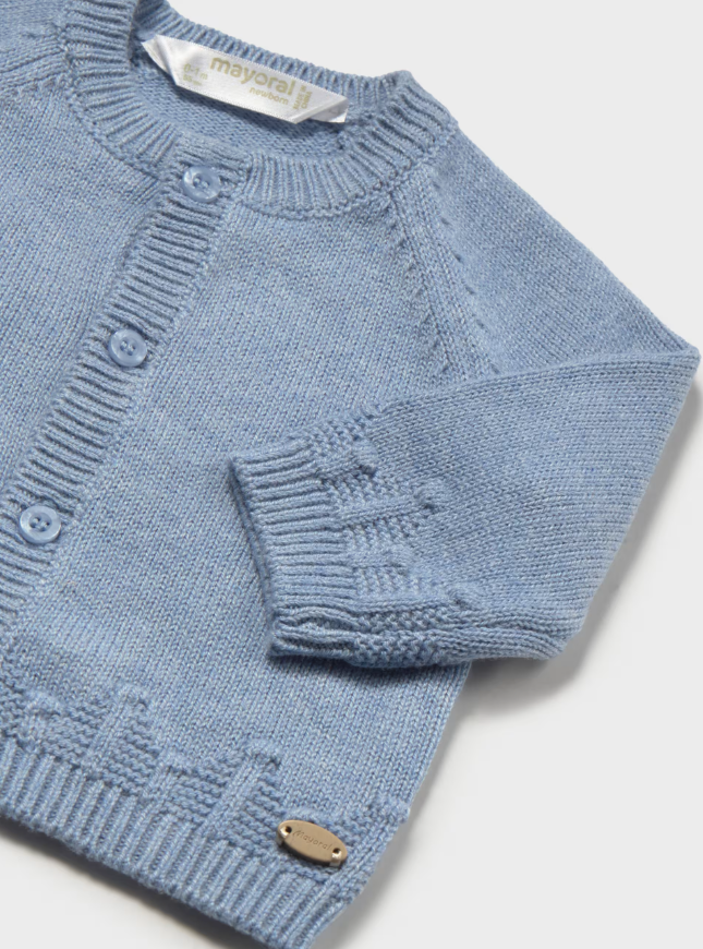 Mayoral jacheta baieti tip cardigan 0-18 luni Gri vigoré
