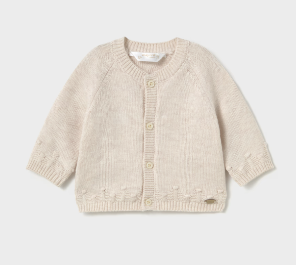 Mayoral jacheta baieti tip cardigan 0-18 luni Milk vigoré