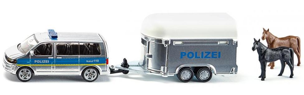 Siku Police Vehicle with Horse Trailer 01