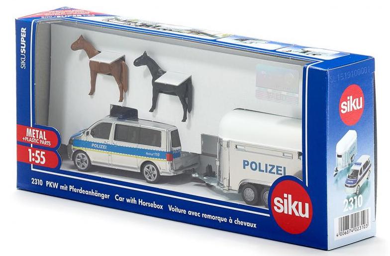 Siku Police Vehicle with Horse Trailer 02