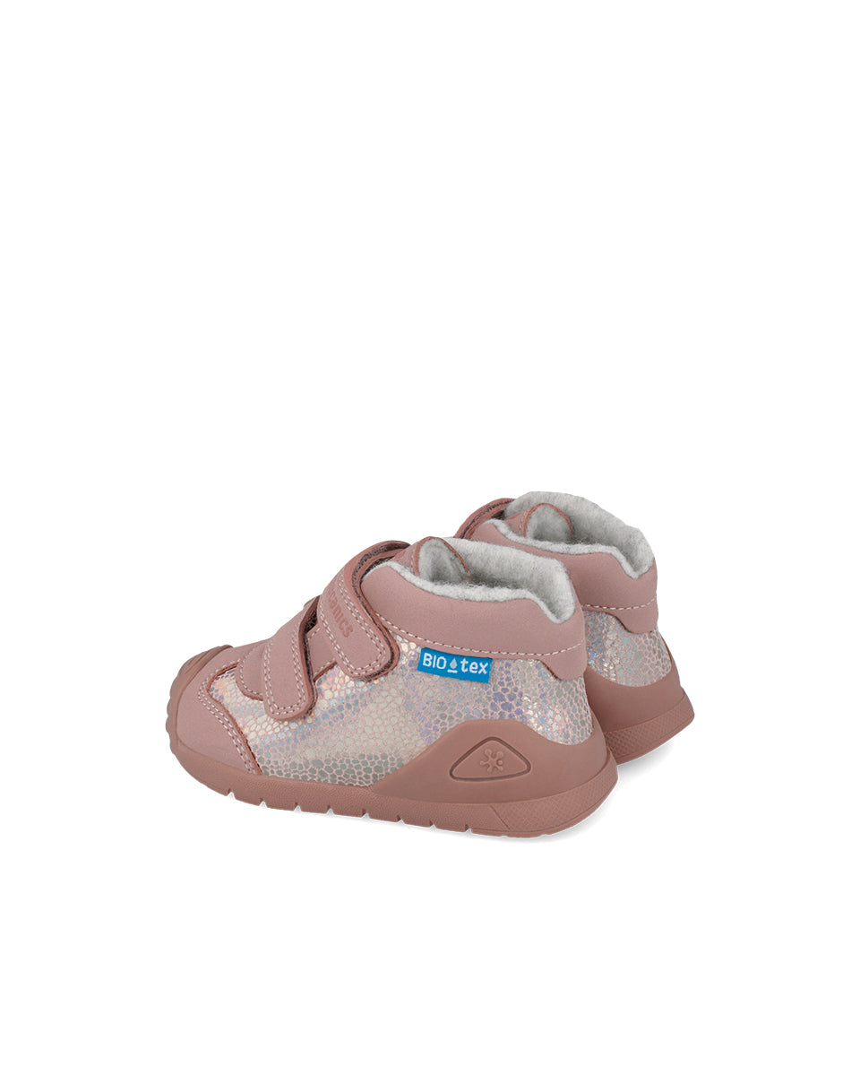 Biomecanics pantofi fete BioTEX captusiti cu lana 18-25 Nobuck Rosa
