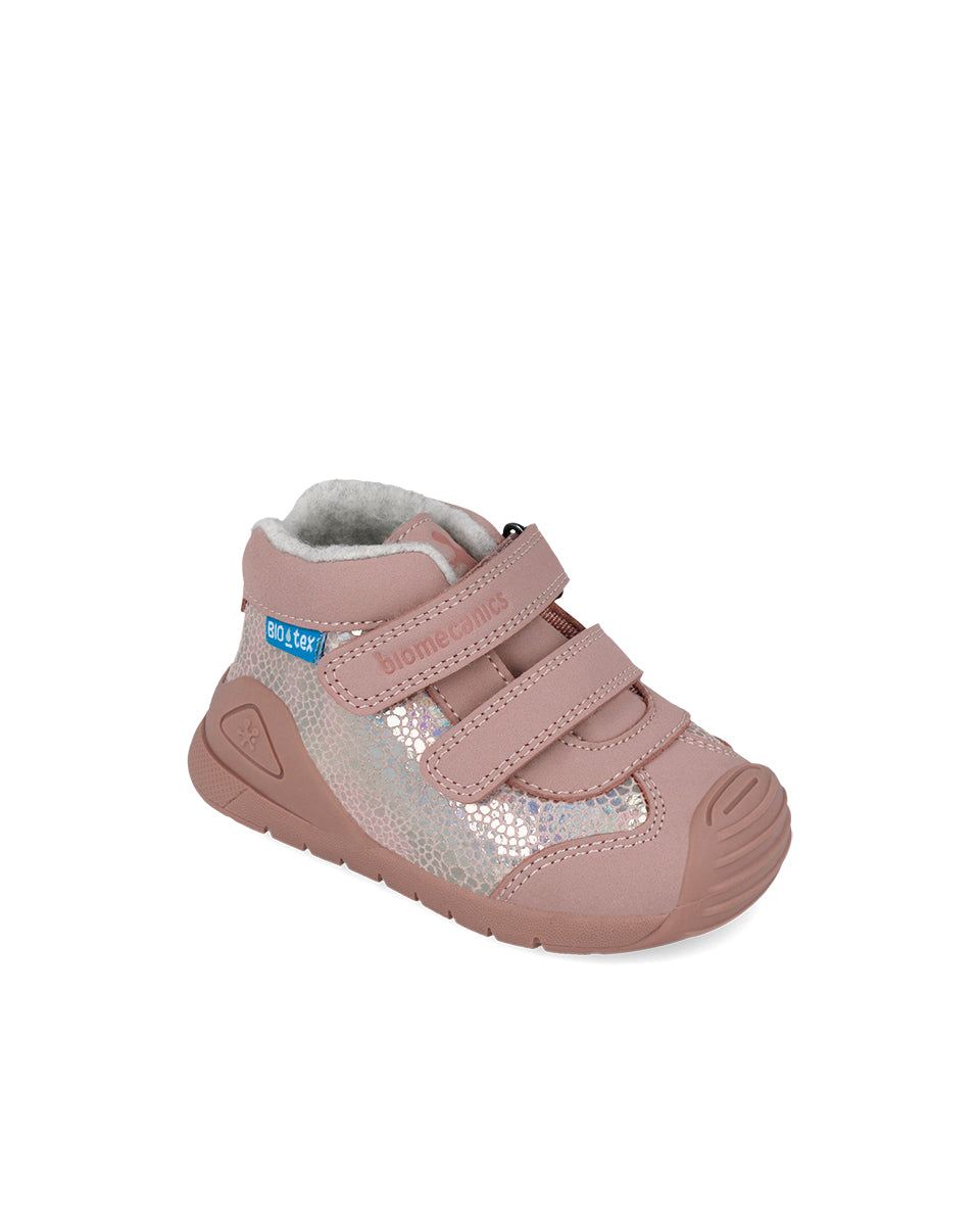 Biomecanics pantofi fete BioTEX captusiti cu lana 18-25 Nobuck Rosa