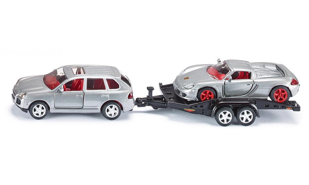 Siku Jucarie Masinuta Car with trailer 3ani+ Imagine principală a produsului