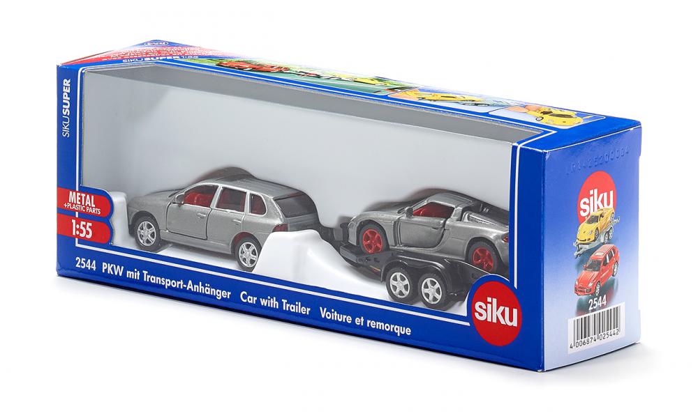 Siku Jucarie Masinuta Car with trailer 3ani+
