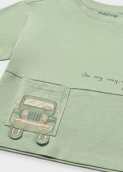 Mayoral tricou baieti 12-48 luni Matcha