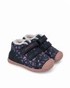 Biomecanics pantofi fete captusiti cu lana 18-25 Sauvage Ocean cu inimioare