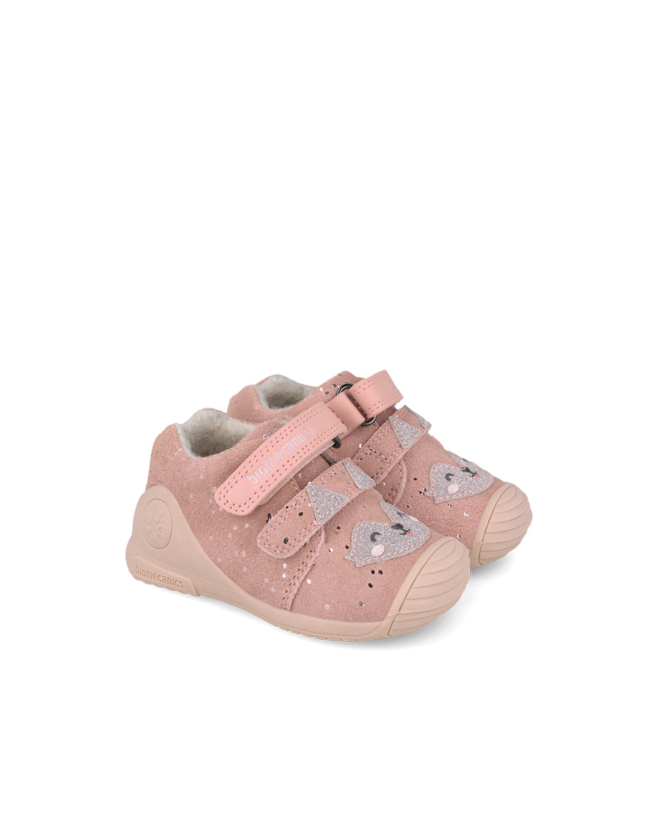 Biomecanics pantofi fete captusiti cu lana 18-25 Serraje Laminado Petaloo cu raton