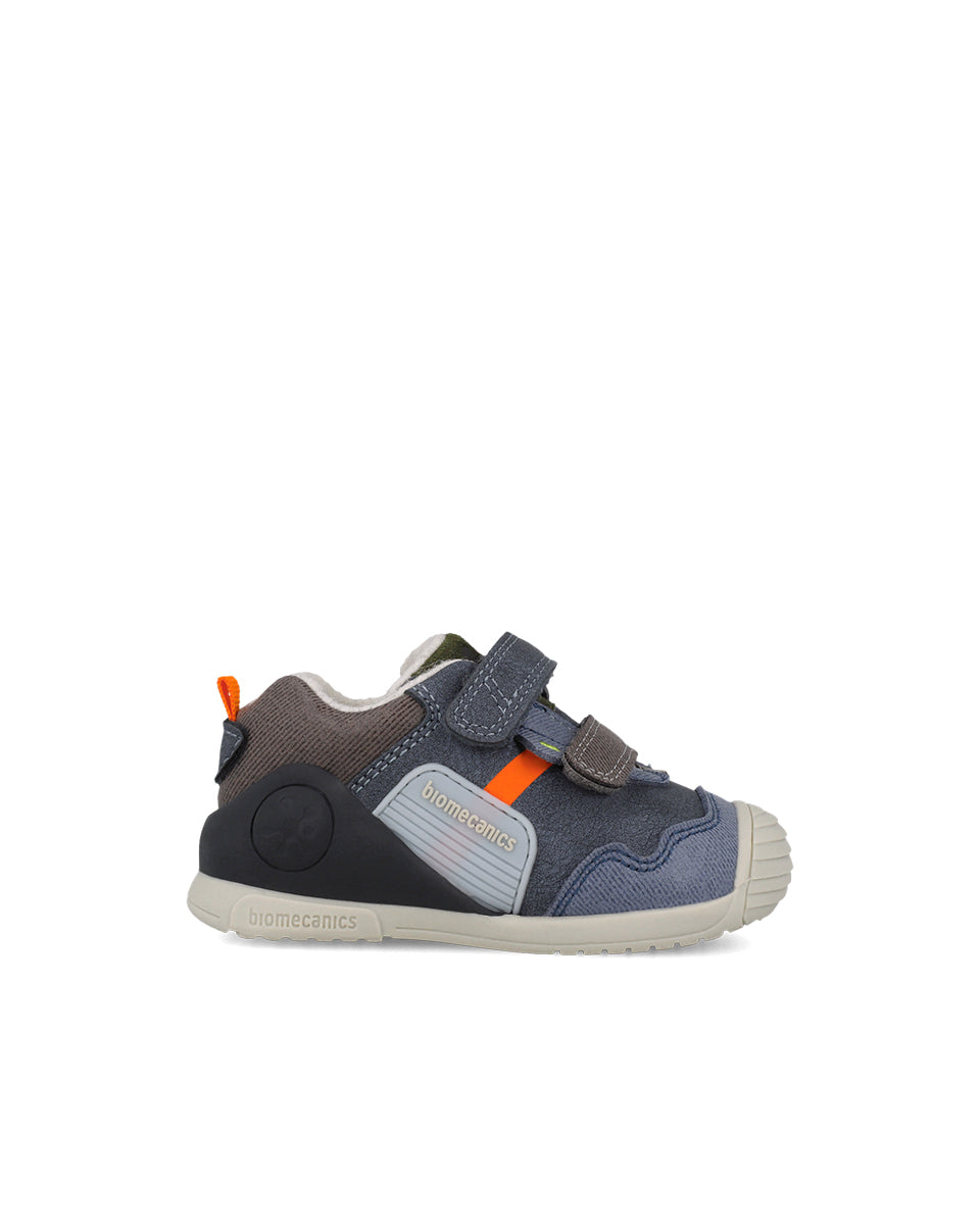 Biomecanics pantofi baieti captusiti cu lana 18-25 Nobuck Petrol