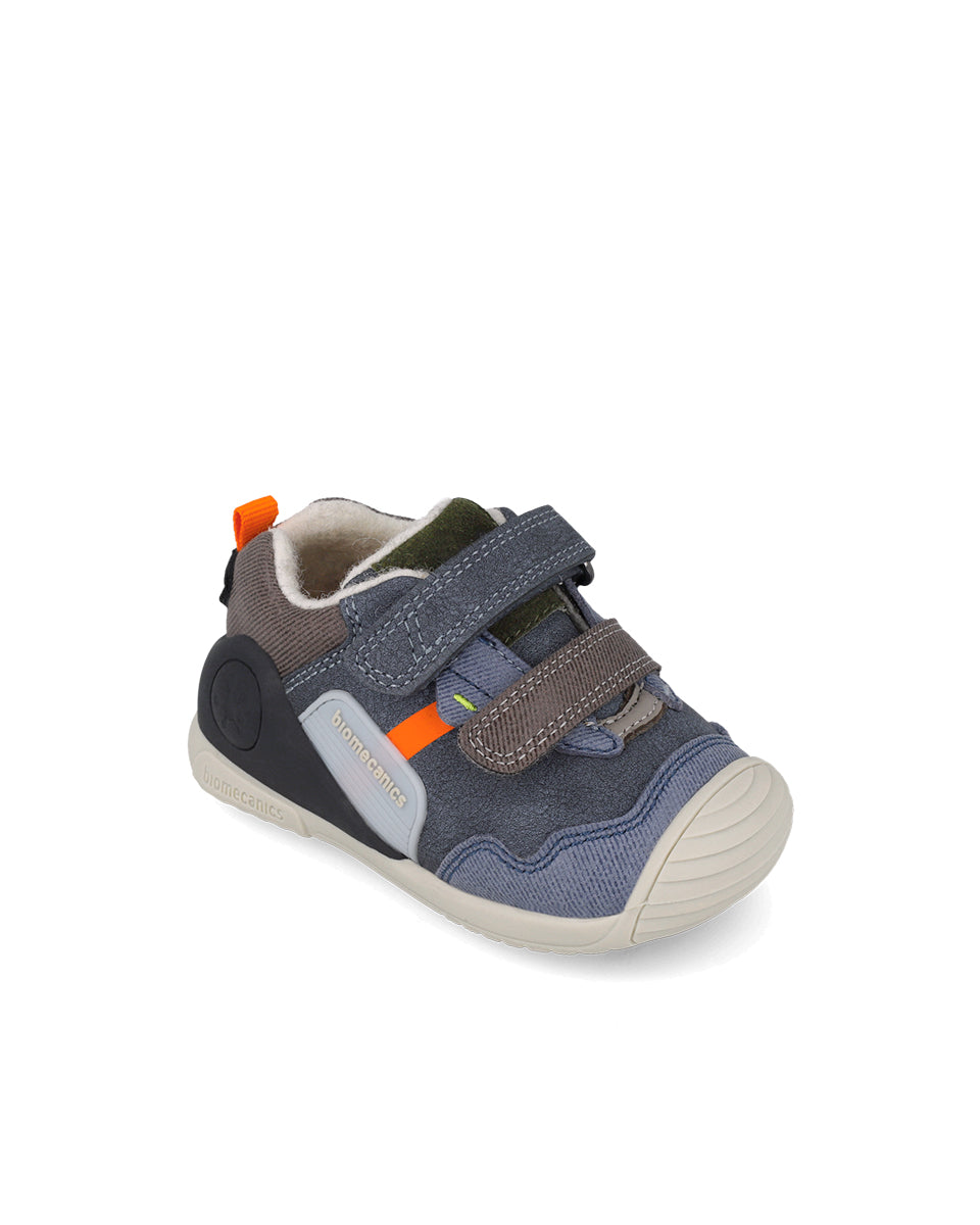 Biomecanics pantofi baieti captusiti cu lana 18-25 Nobuck Petrol