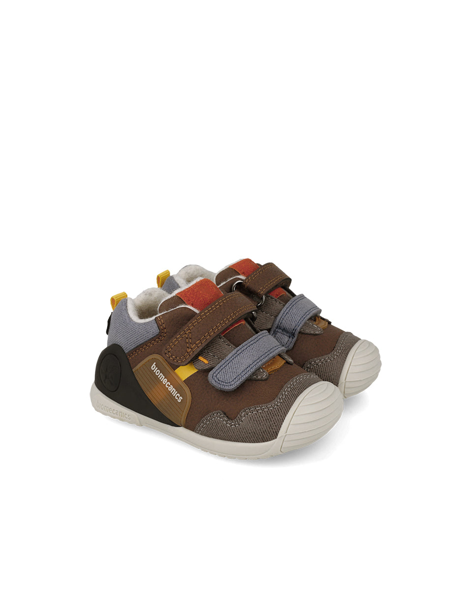 Biomecanics pantofi baieti captusiti cu lana 18-25 Nobuck Choco