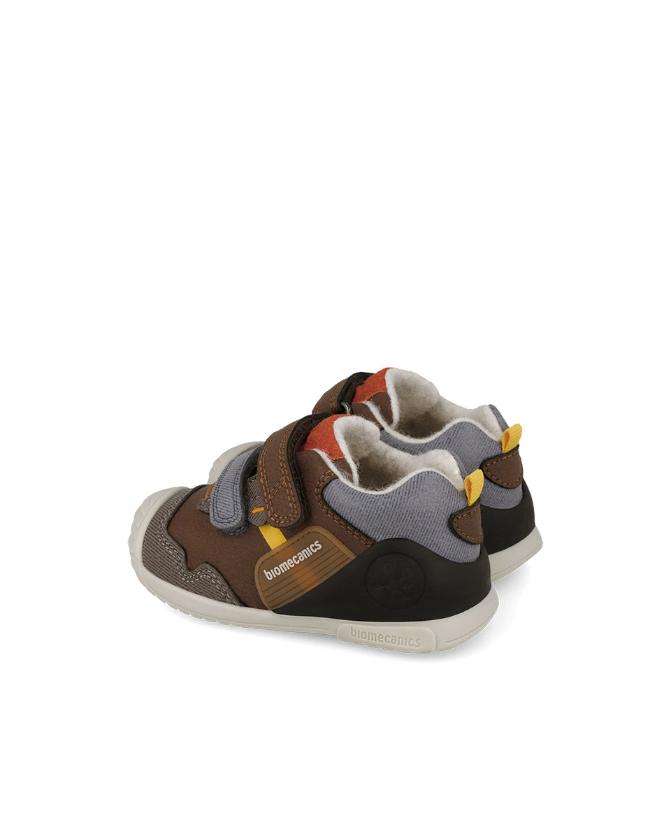 Biomecanics pantofi baieti captusiti cu lana 18-25 Nobuck Choco