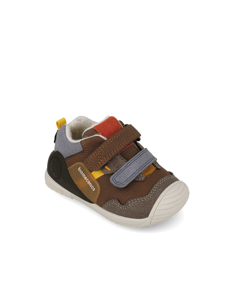 Biomecanics pantofi baieti captusiti cu lana 18-25 Nobuck Choco