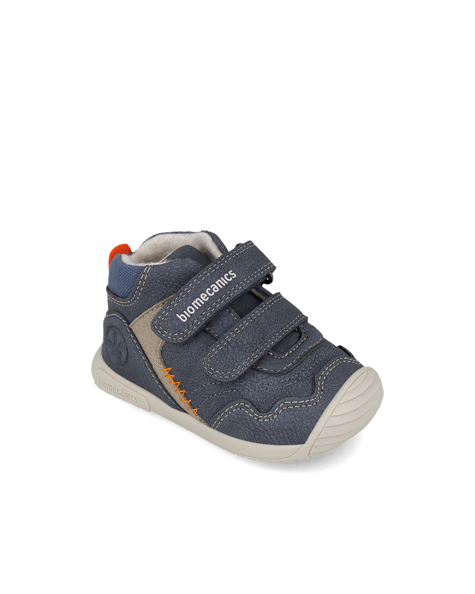 Biomecanics pantofi baieti captusiti cu lana 18-25 Nobuck Petrol
