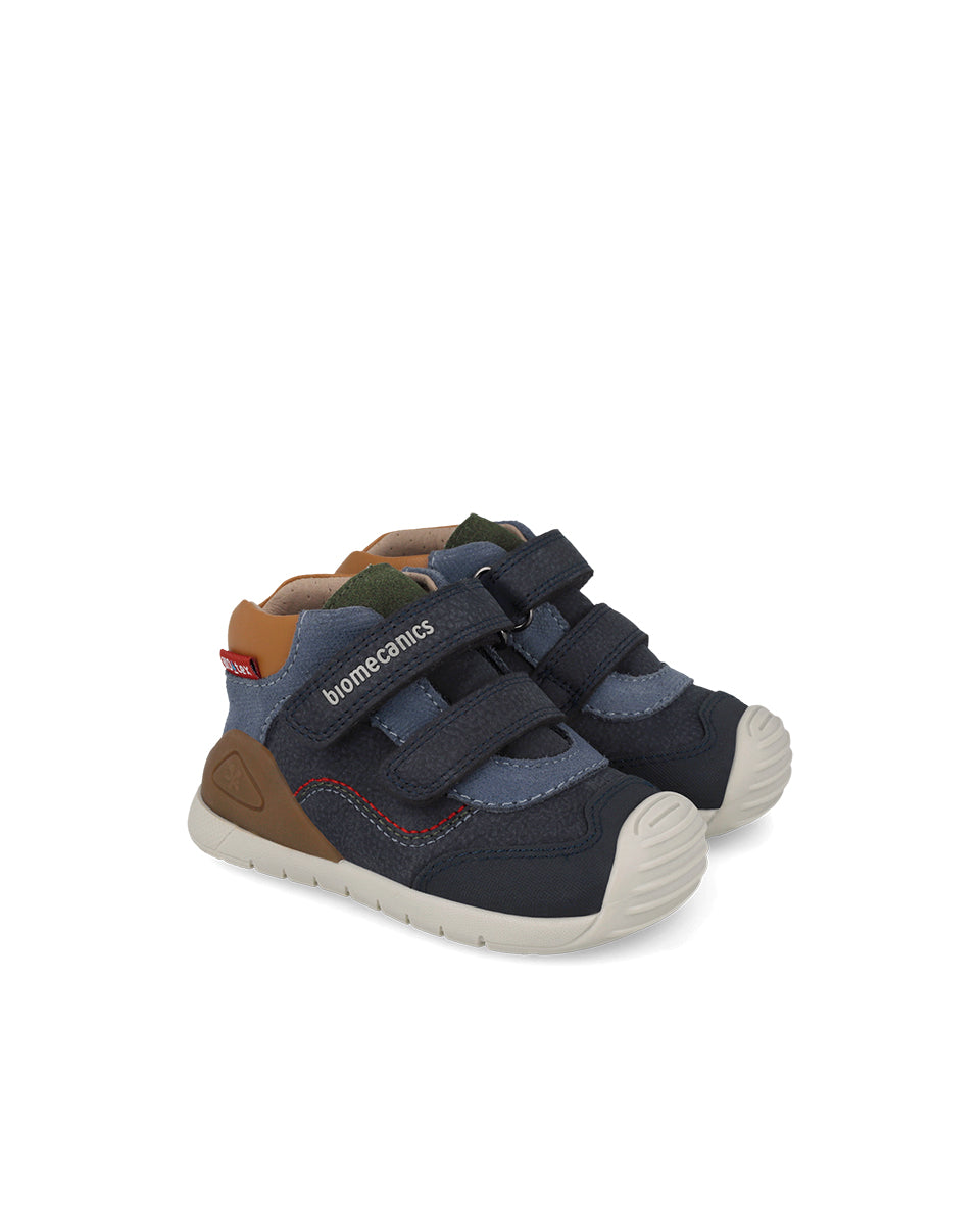 Biomecanics pantofi baieti BioTEX Water rezistant 18-25 Nobuck Navy cu maro