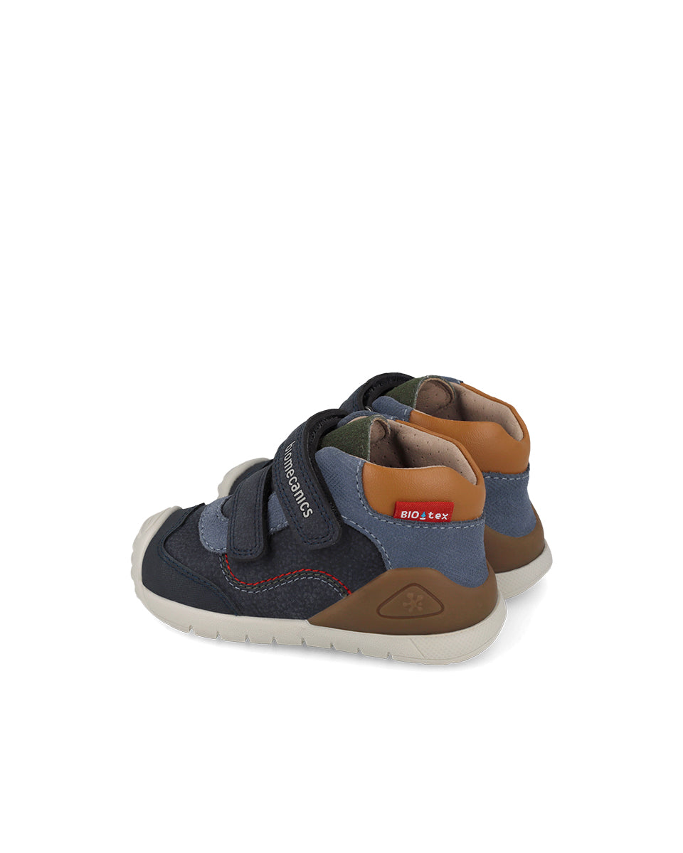 Biomecanics pantofi baieti BioTEX Water rezistant 18-25 Nobuck Navy cu maro