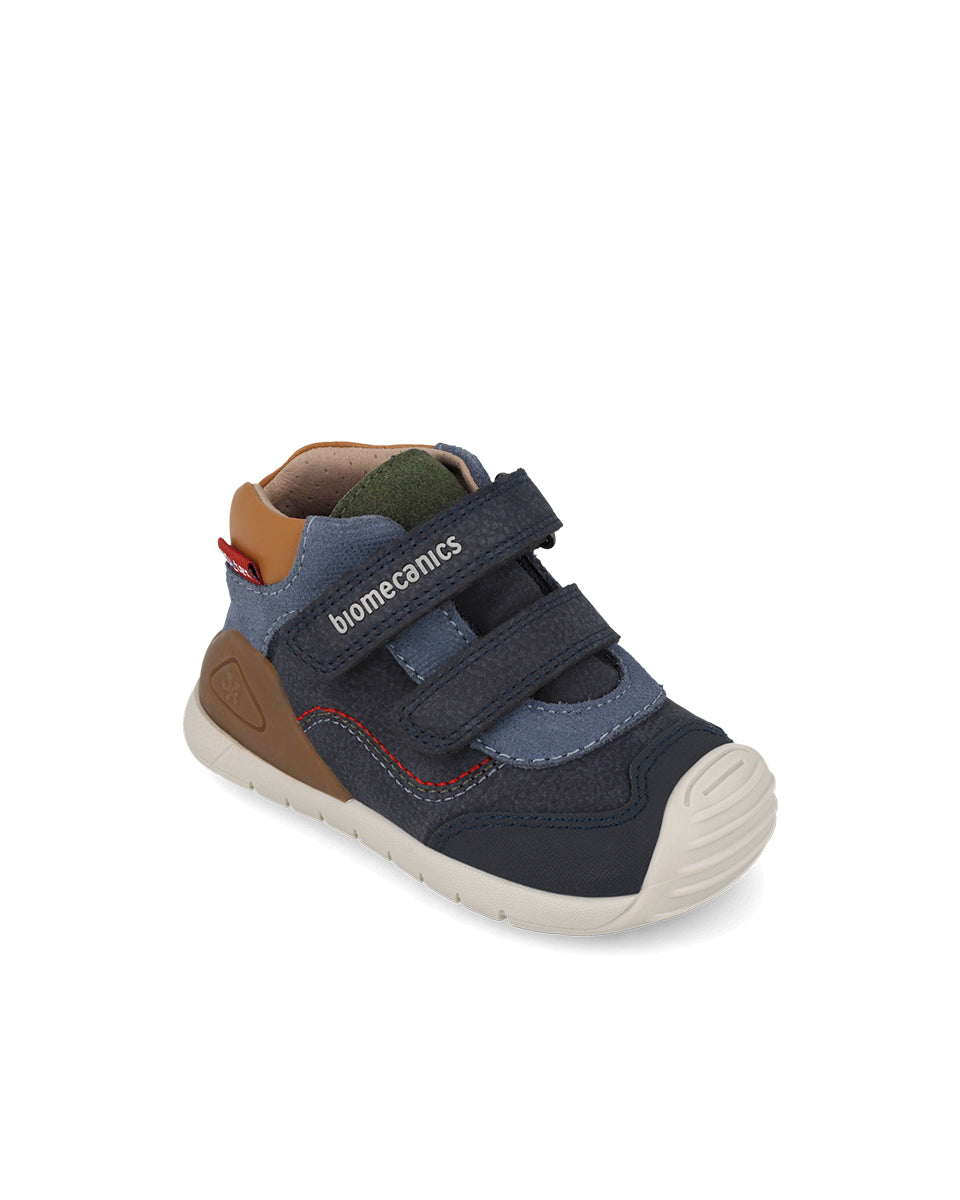 Biomecanics pantofi baieti BioTEX Water rezistant 18-25 Nobuck Navy cu maro