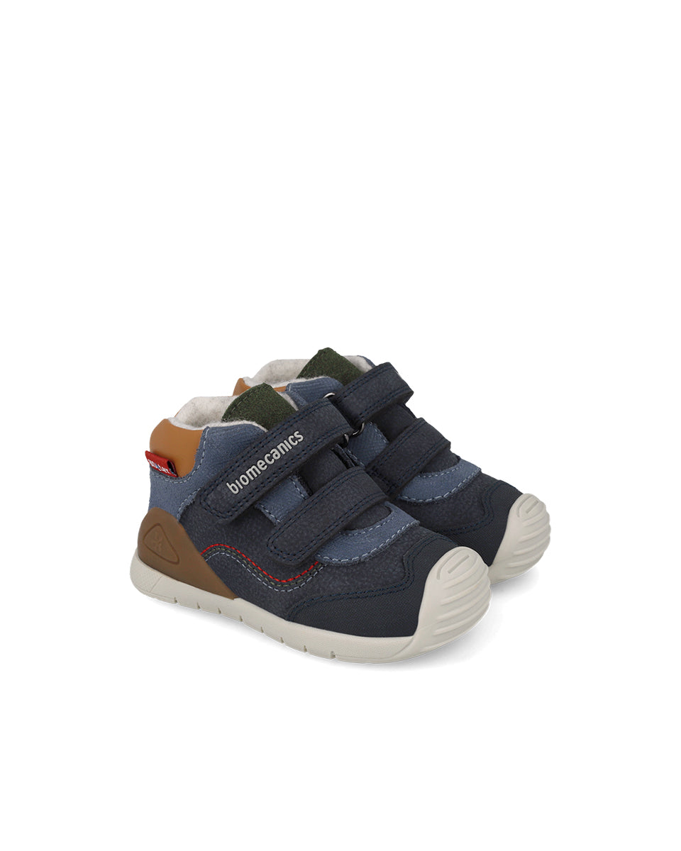 Biomecanics pantofi baieti BioTEX captusiti cu lana 18-25 Nobuck Navy