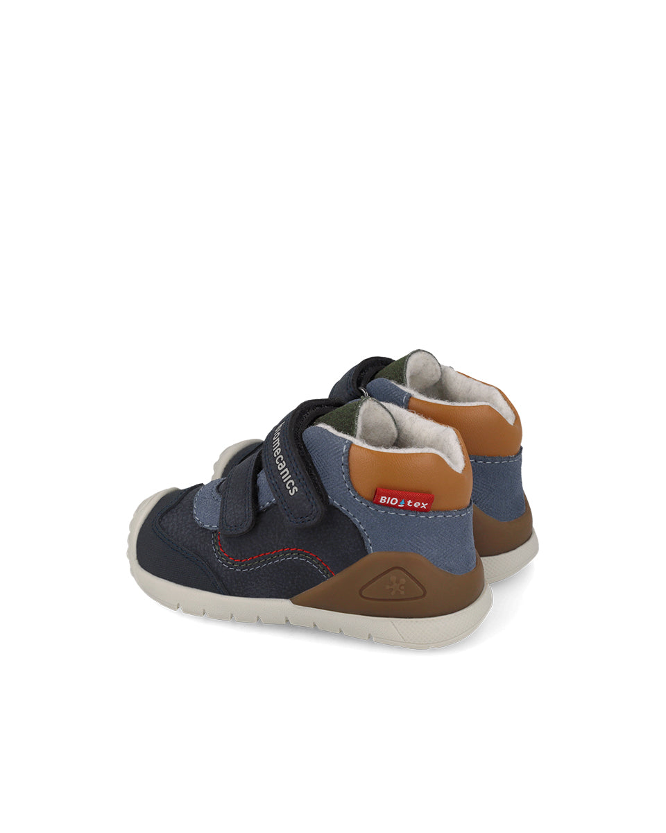 Biomecanics pantofi baieti BioTEX captusiti cu lana 18-25 Nobuck Navy