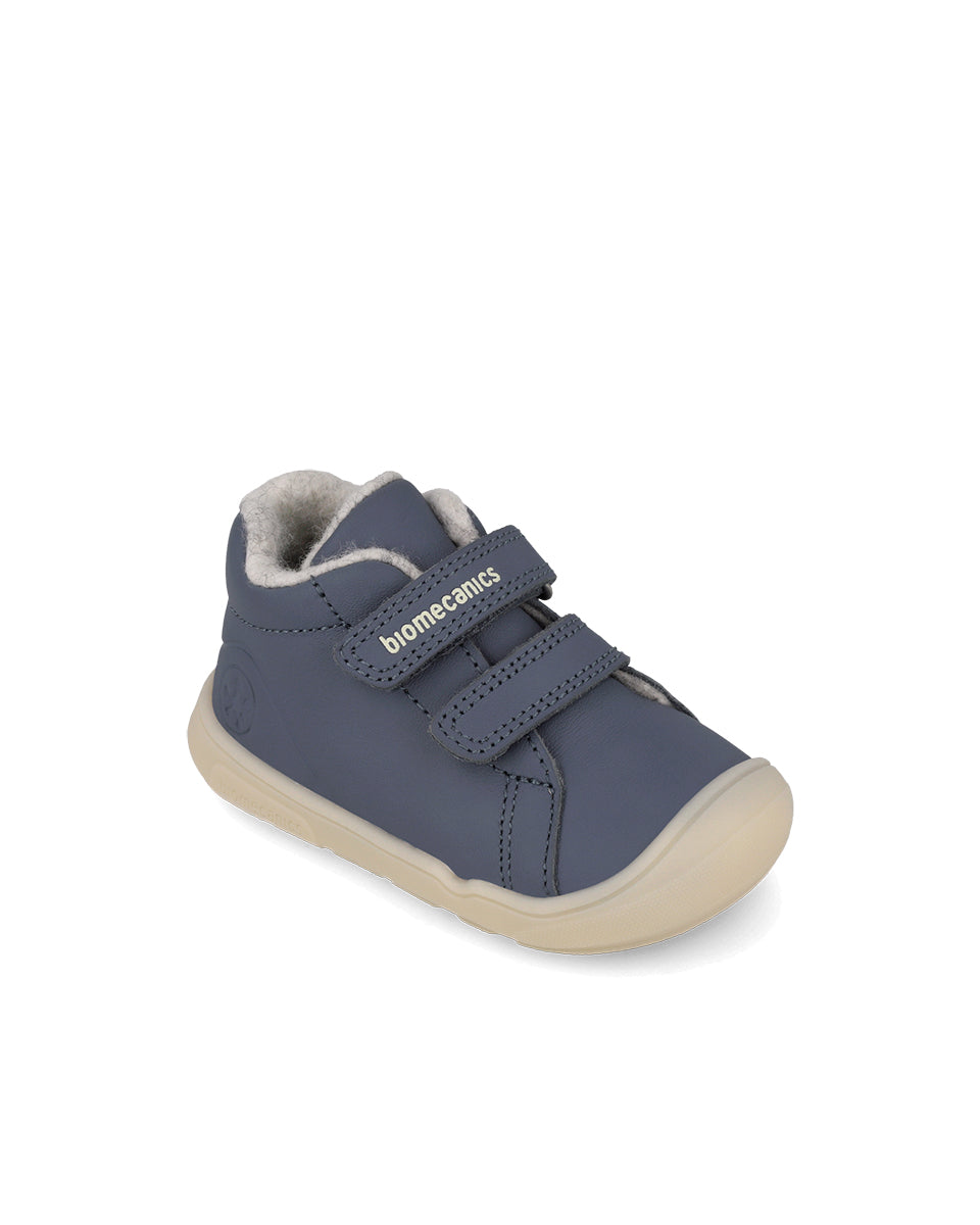 Biomecanics pantofi baieti Wide captusiti cu lana 19-26 Sauvage Petrol