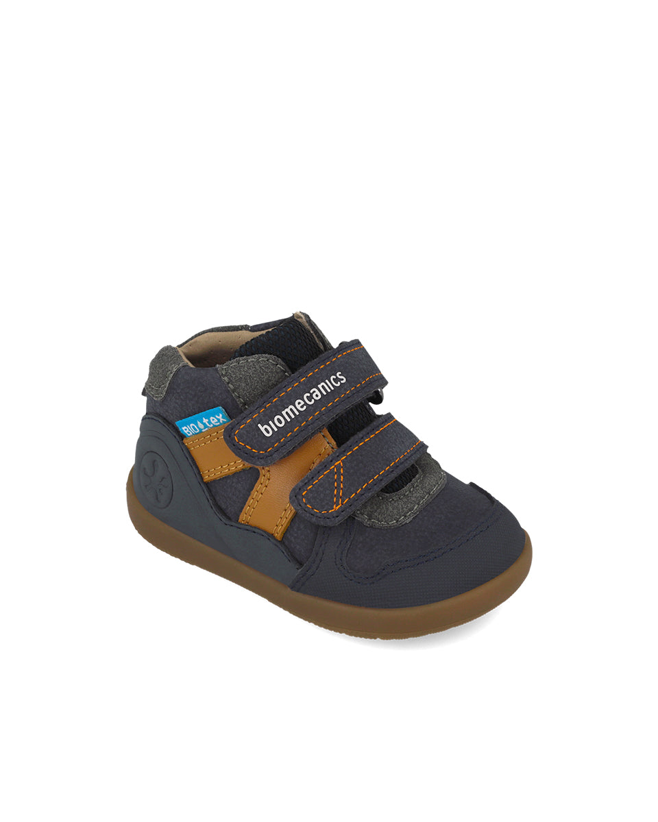 Biomecanics pantofi baieti Barefoot BioTEX Water rezistant 19-26 Nobuck Azul marino