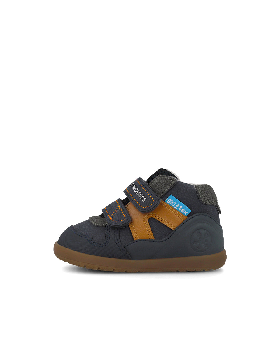 Biomecanics pantofi baieti Barefoot BioTEX captusiti cu lana 19-26 Nobuck Azul Marino