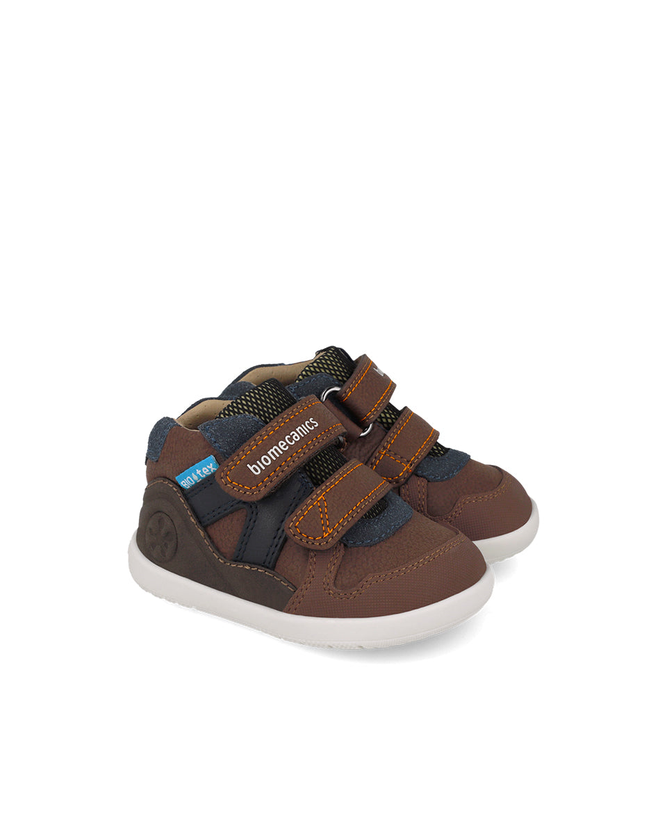 Biomecanics pantofi baieti Barefoot BioTEX Water rezistant 19-26 Nobuck Choco