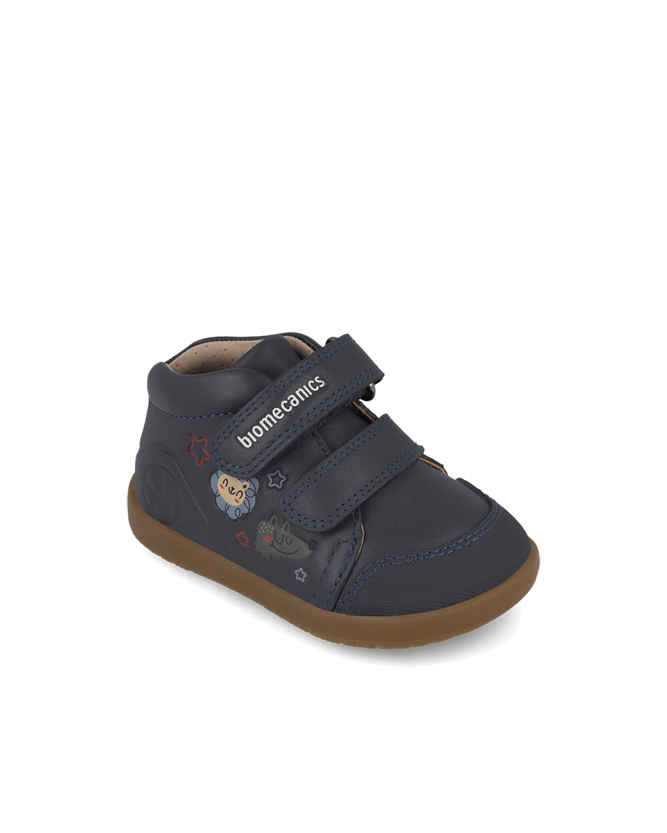 Biomecanics pantofi baieti Barefoot 19-26 Sauvage Ocean cu animale