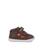 Biomecanics pantofi baieti Barefoot 19-26 Sauvage Choco cu animale