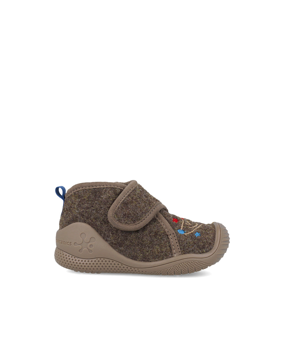Biomecanics pantofi baieti de interior BioHome 18-24 Fieltro Tierra cu lup