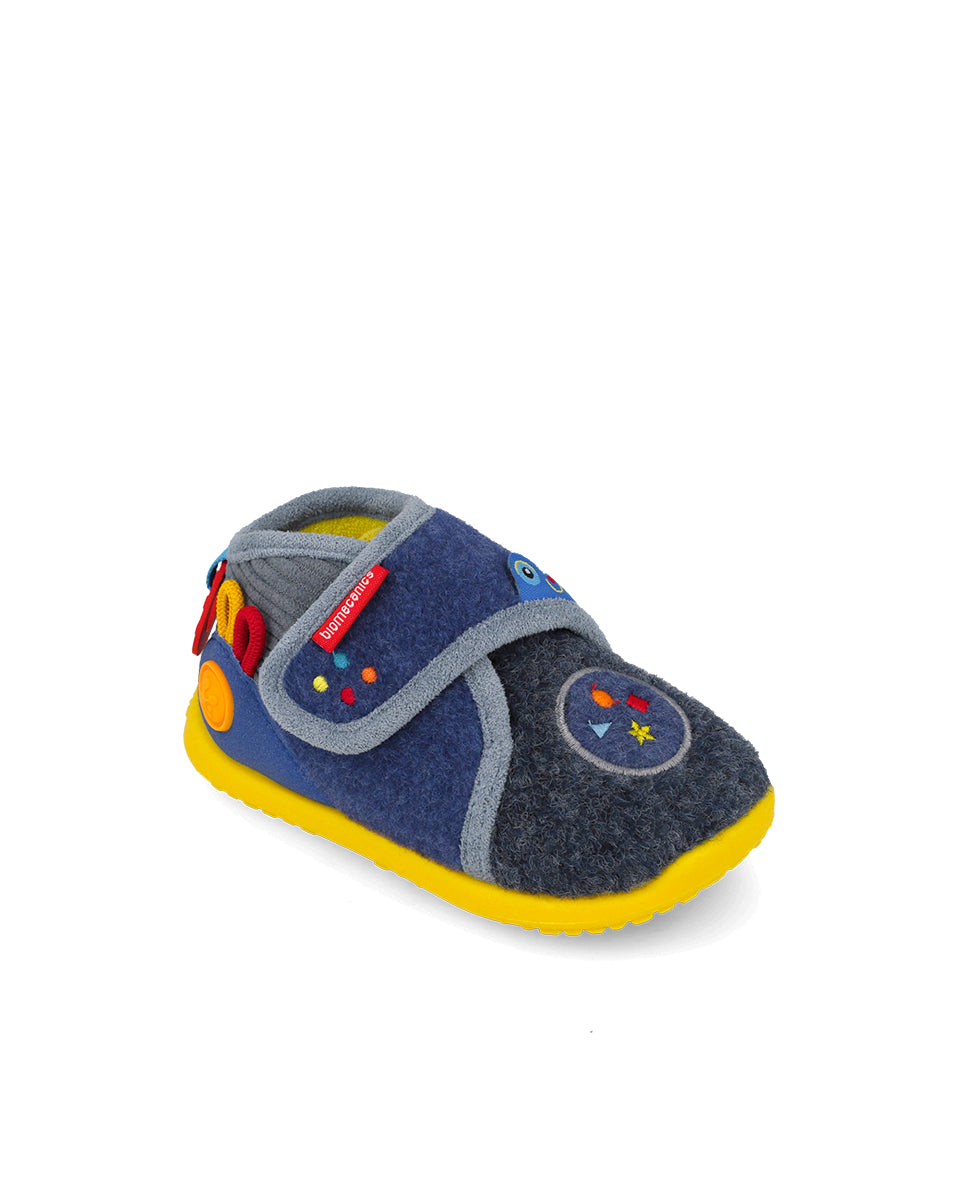 Biomecanics pantofi baieti de casa Biohome Sensory 19-26 Mat Azul