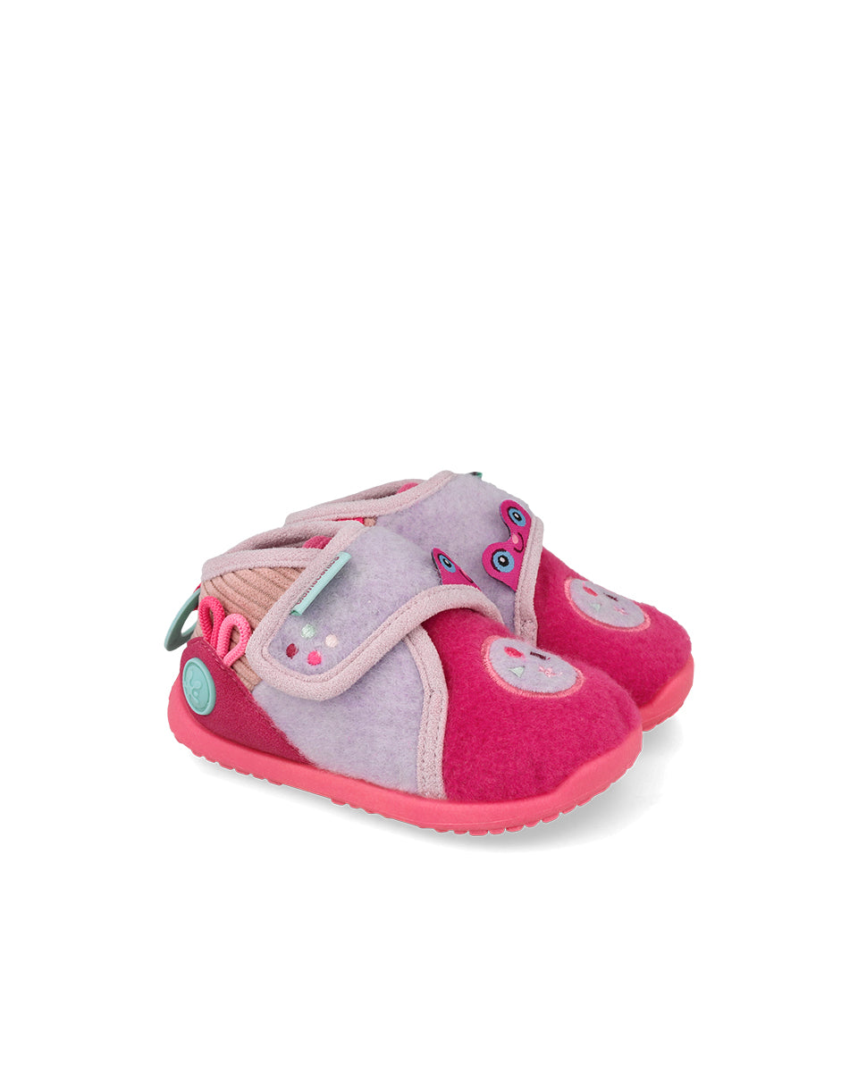 Biomecanics pantofi fete de casa Biohome Sensory 19-26 Mat Fucsia