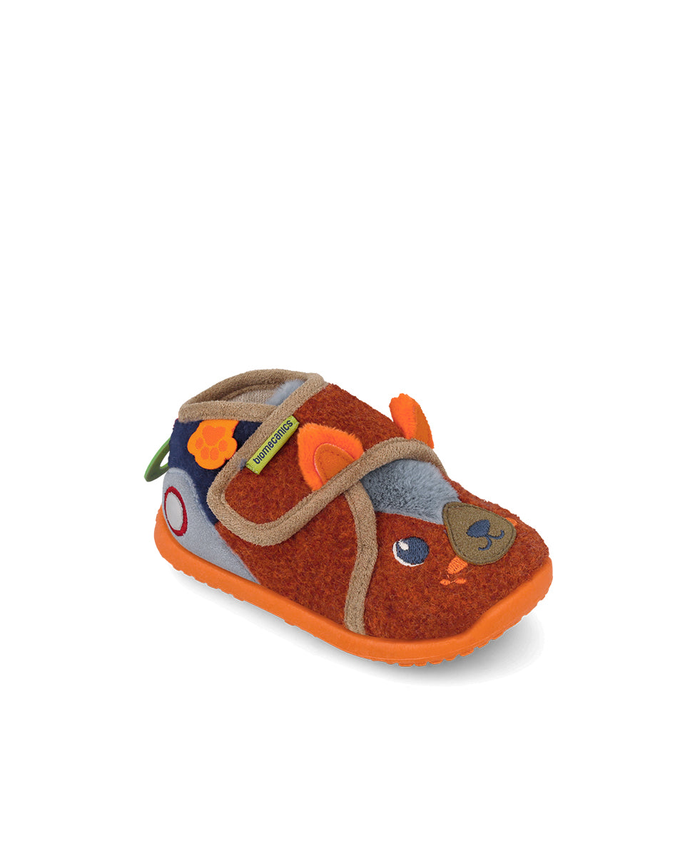 Biomecanics pantofi baieti de casa Biohome Sensory 19-26 Mat Naranja Animal