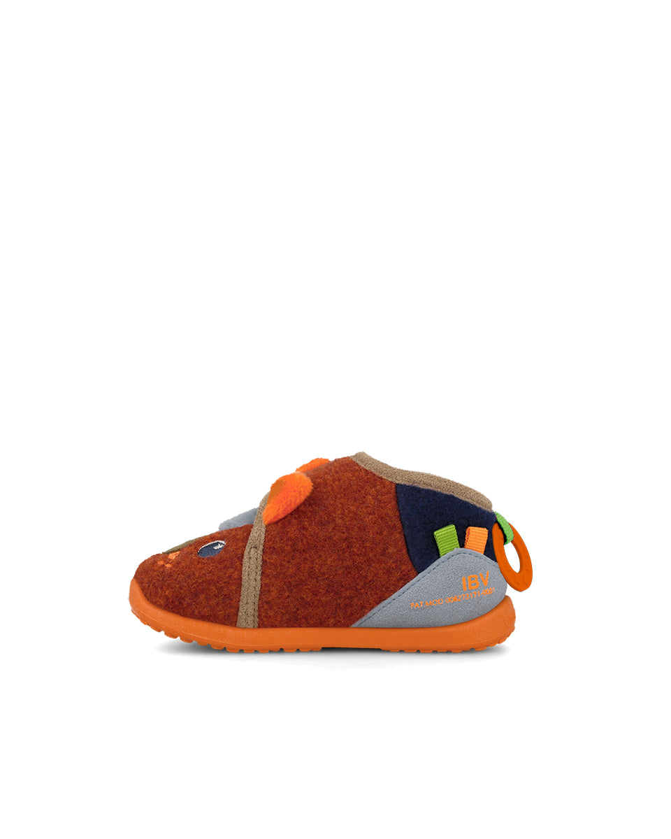 Biomecanics pantofi baieti de casa Biohome Sensory 19-26 Mat Naranja Animal