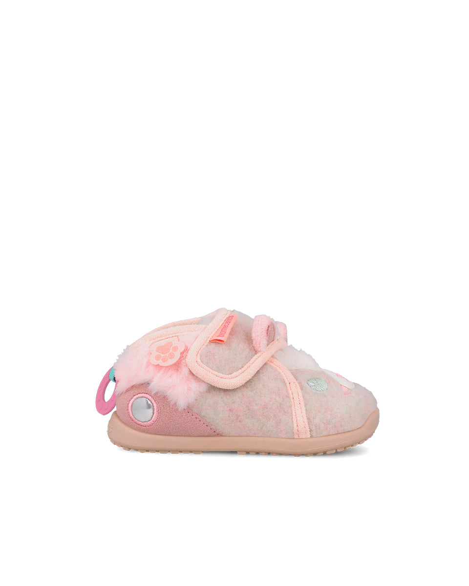 Biomecanics pantofi fete de casa Biohome Sensory 19-26 Mat Rosa Animal